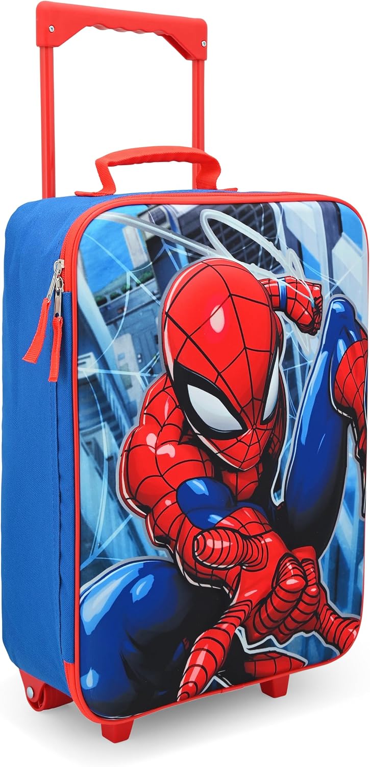 Fast Forward Spiderman - Maleta suave de 16 pulgadas para niños, bo...