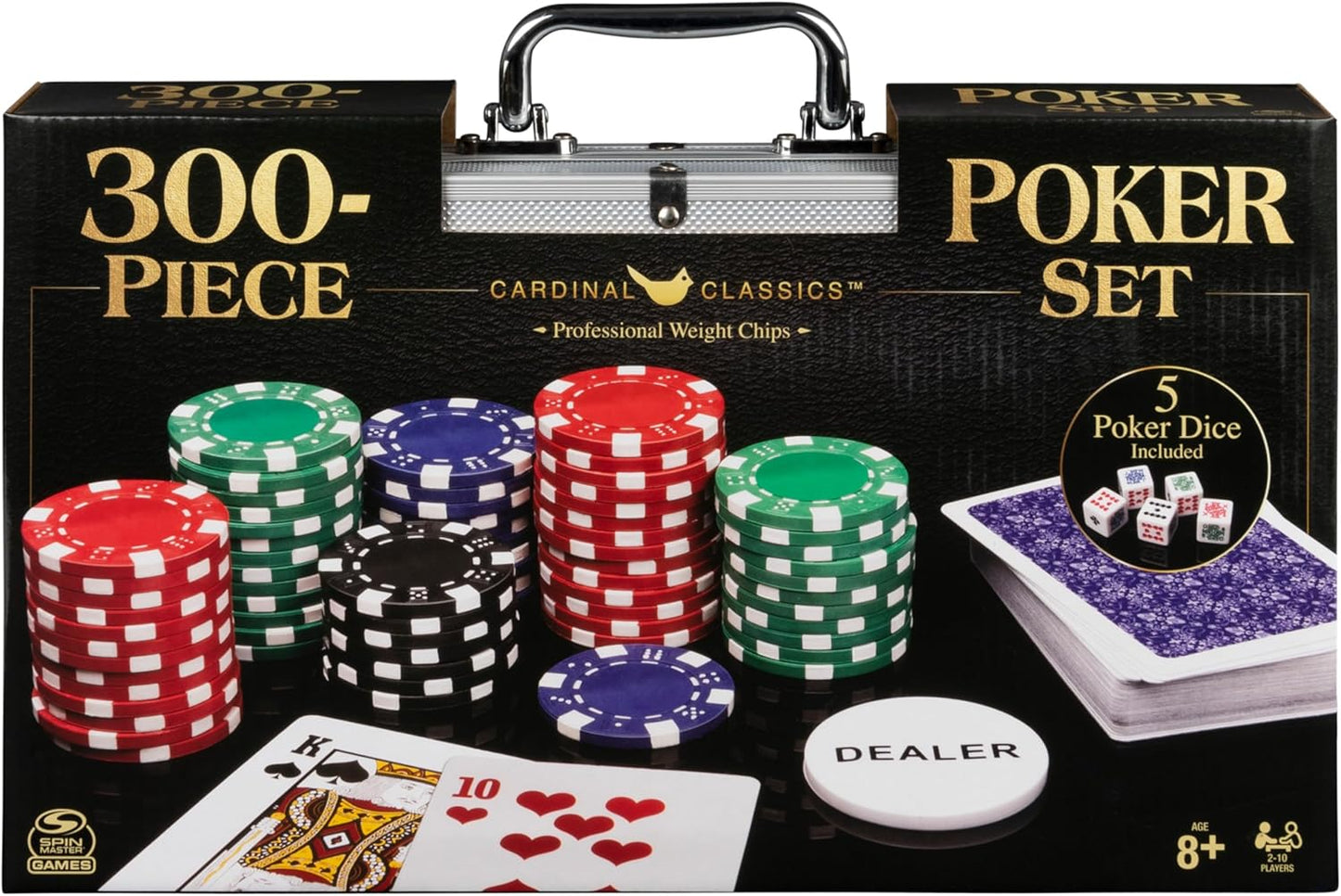 Spin Master Games, Cardinal Classics, juego de póquer de 300 piezas...