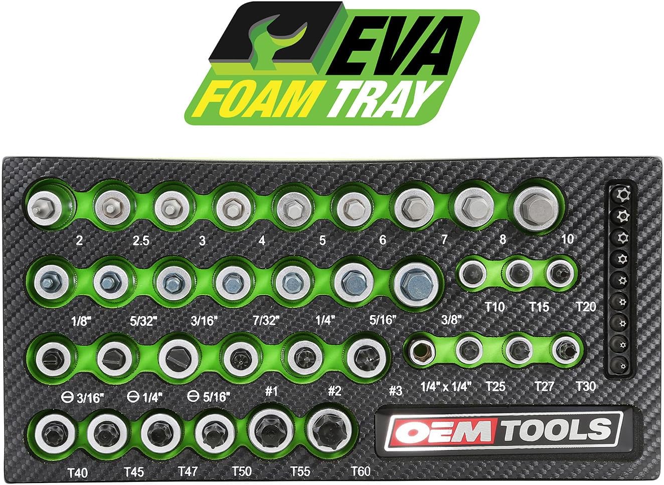 OEMTOOLS 23992 Juego de 44 piezas Torx Juego de brocas Torx ideal p...