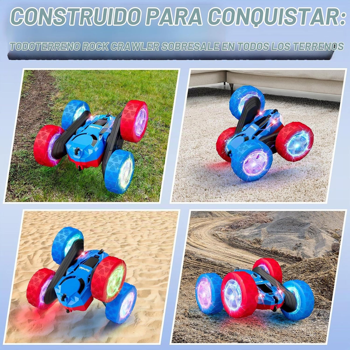 Hamdol - Auto con control remoto RC para niños de 6 a 12 años, auto...