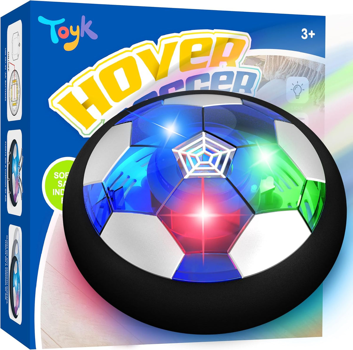 Pelota de Fútbol Hover para Niños, Balón de Fútbol Flotante con Ene...