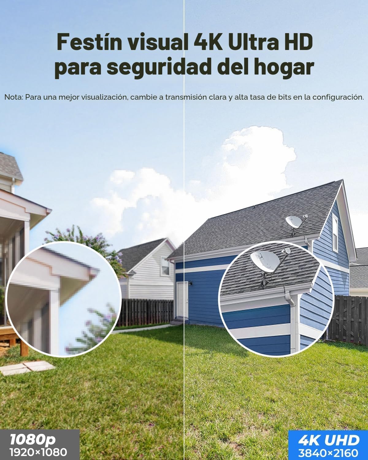 REOLINK Sistema de Cámara de Seguridad con Cable 4K para Exteriores...