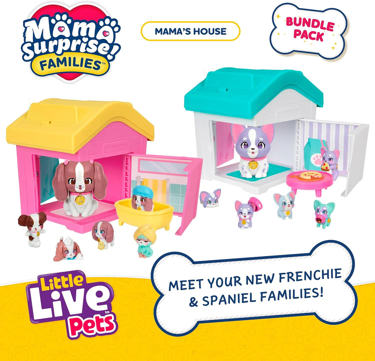 Little Live Pets Paquete de juego de casa para perros, colección Ma...