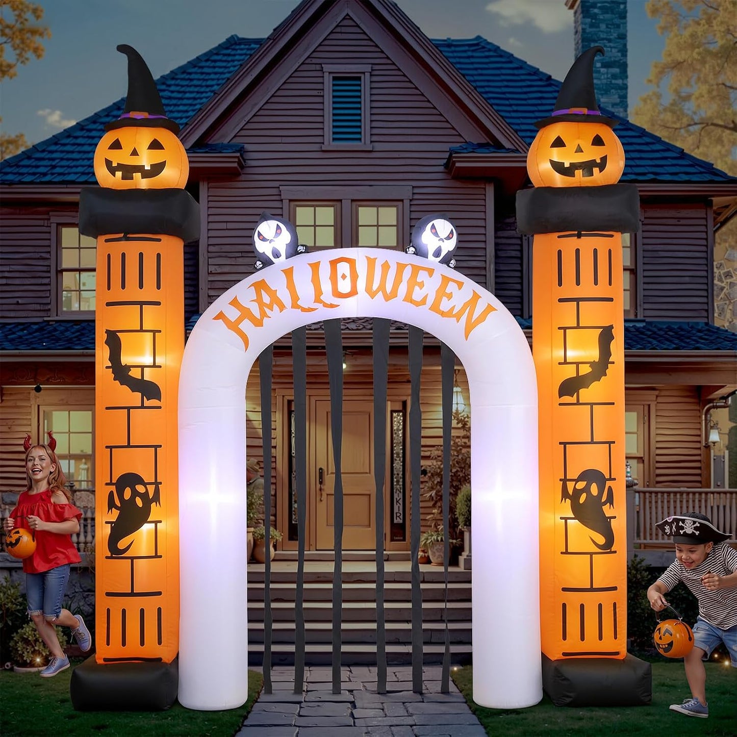 Arco inflable gigante de Halloween de 11 pies de alto x 10 pies de...