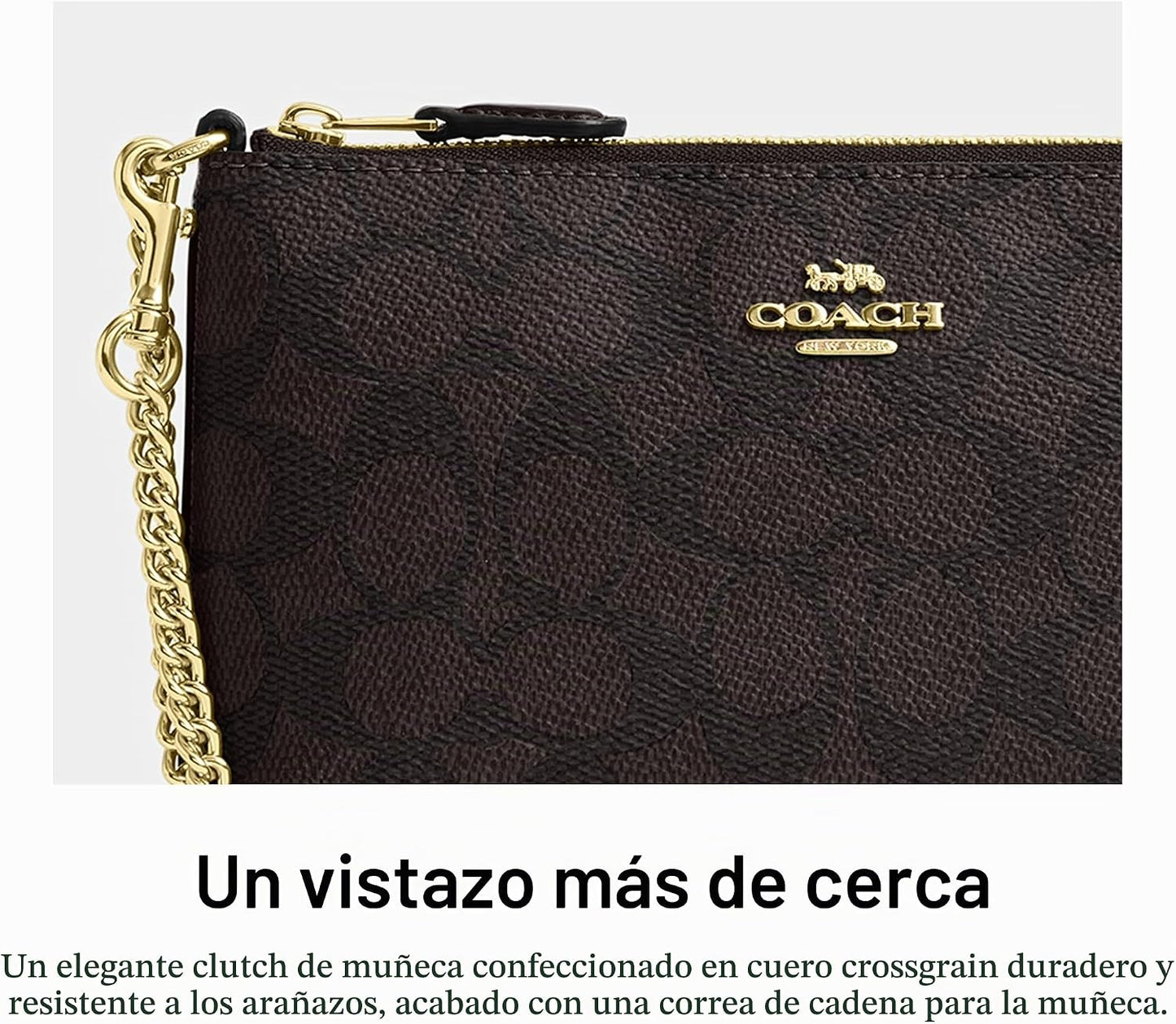 Coach Cartera Grande para Mujer con Cadena W