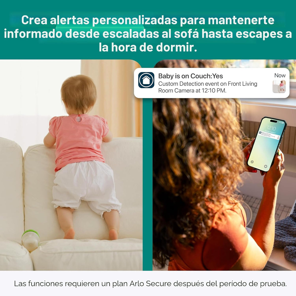 Arlo Essential - Cámara de seguridad para interiores 2K (3ª generac...