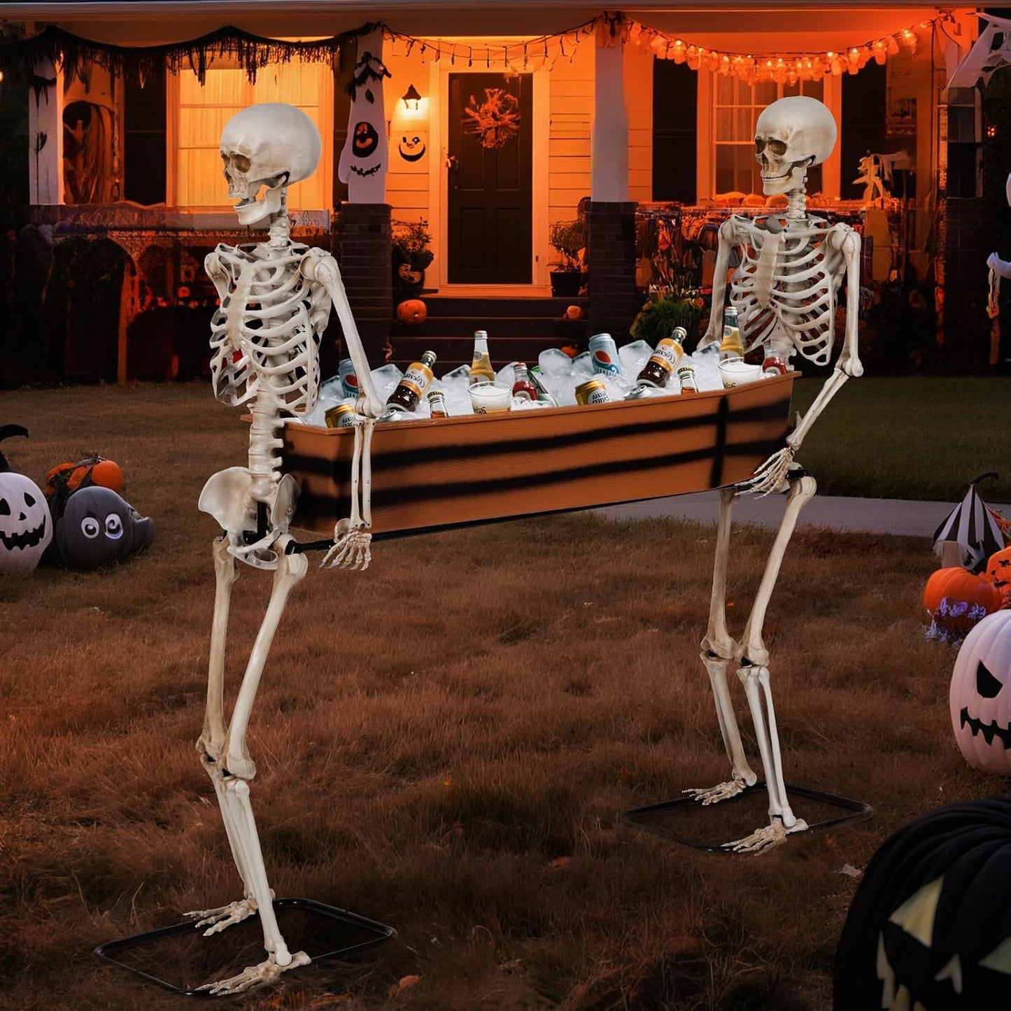 Quntis Esqueleto gigante para decoración de fiesta de Halloween al...