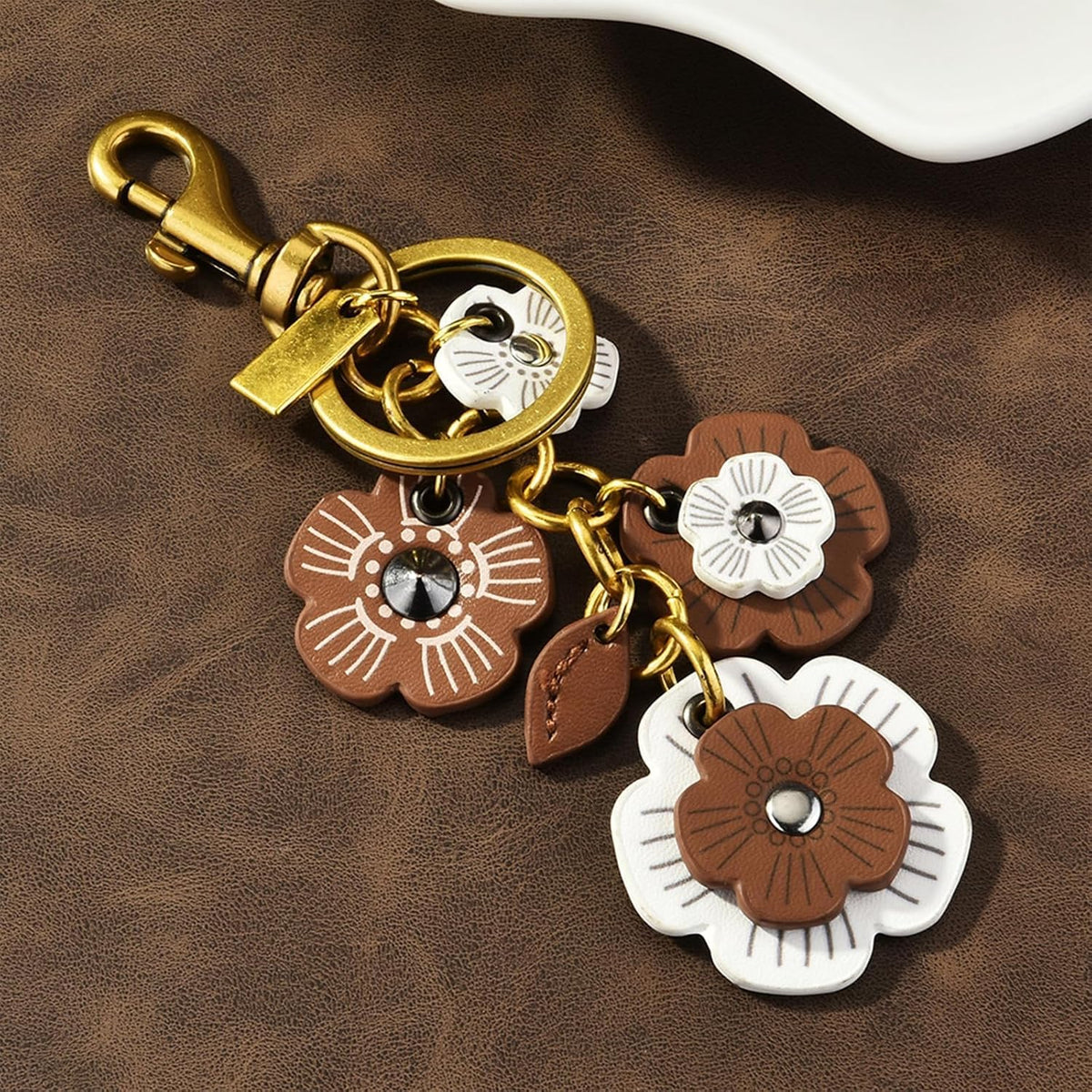 Angyape-dijes para bolso de flores para mujer, dijes para bolsos, l...
