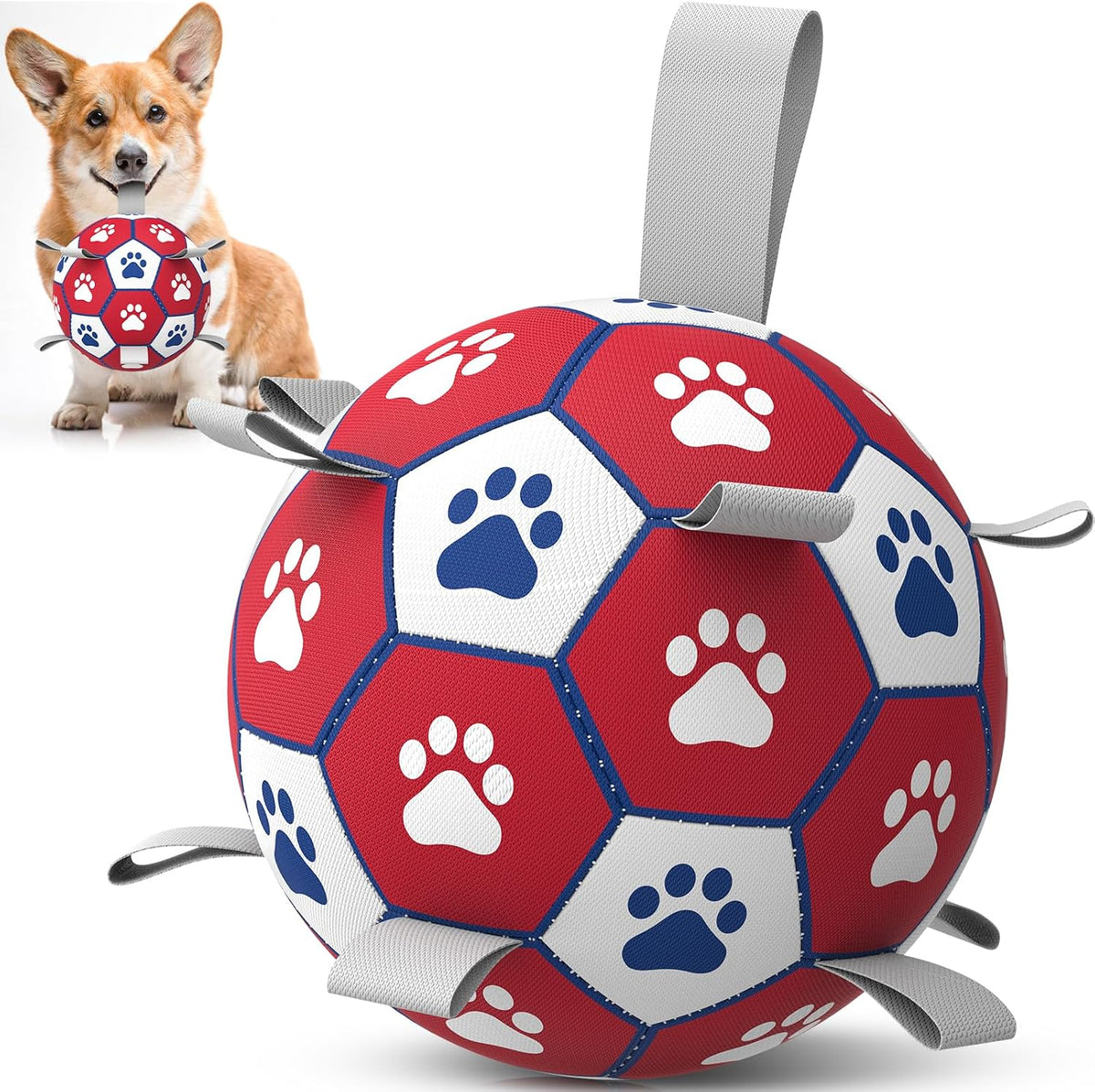 Diman Pelotas para perros, pelotas de 6 pulgadas para perros con co...