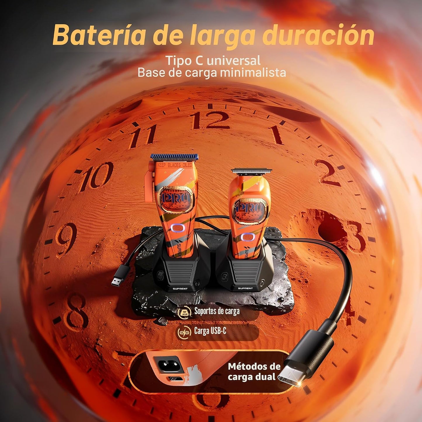 SUPRENT Sandstorm - Cortadora de pelo profesional para hombres, de...
