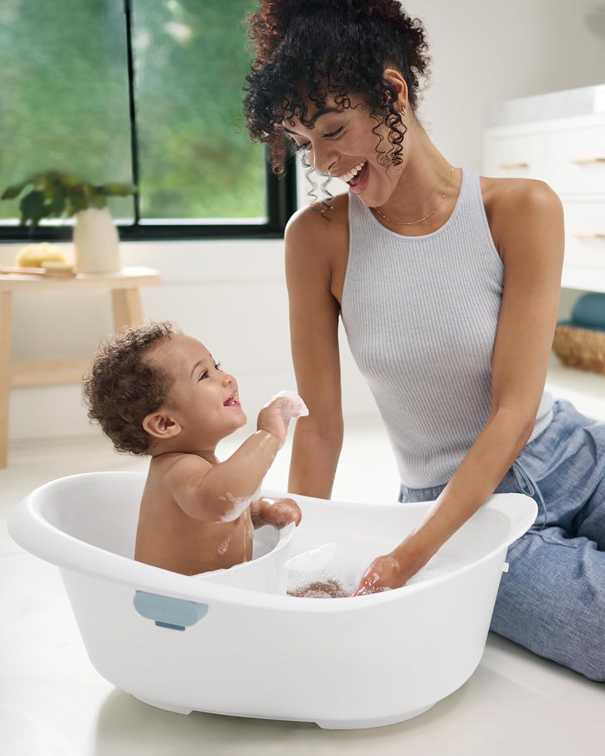 Bañera para bebés Skip Hop 4-en-1 Crece con el bebé Bañera de bebé...