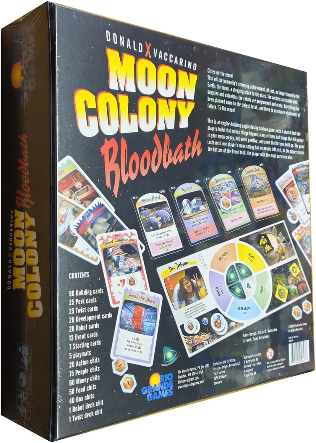 Rio Grande Games: Moon Colony Bloodbath - Juego de Cartas de Estrat...