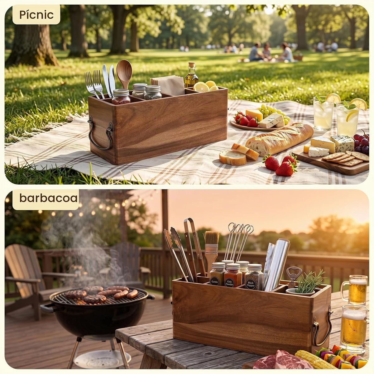 SMOCEN Soporte para utensilios de cocina para encimera, organizador...
