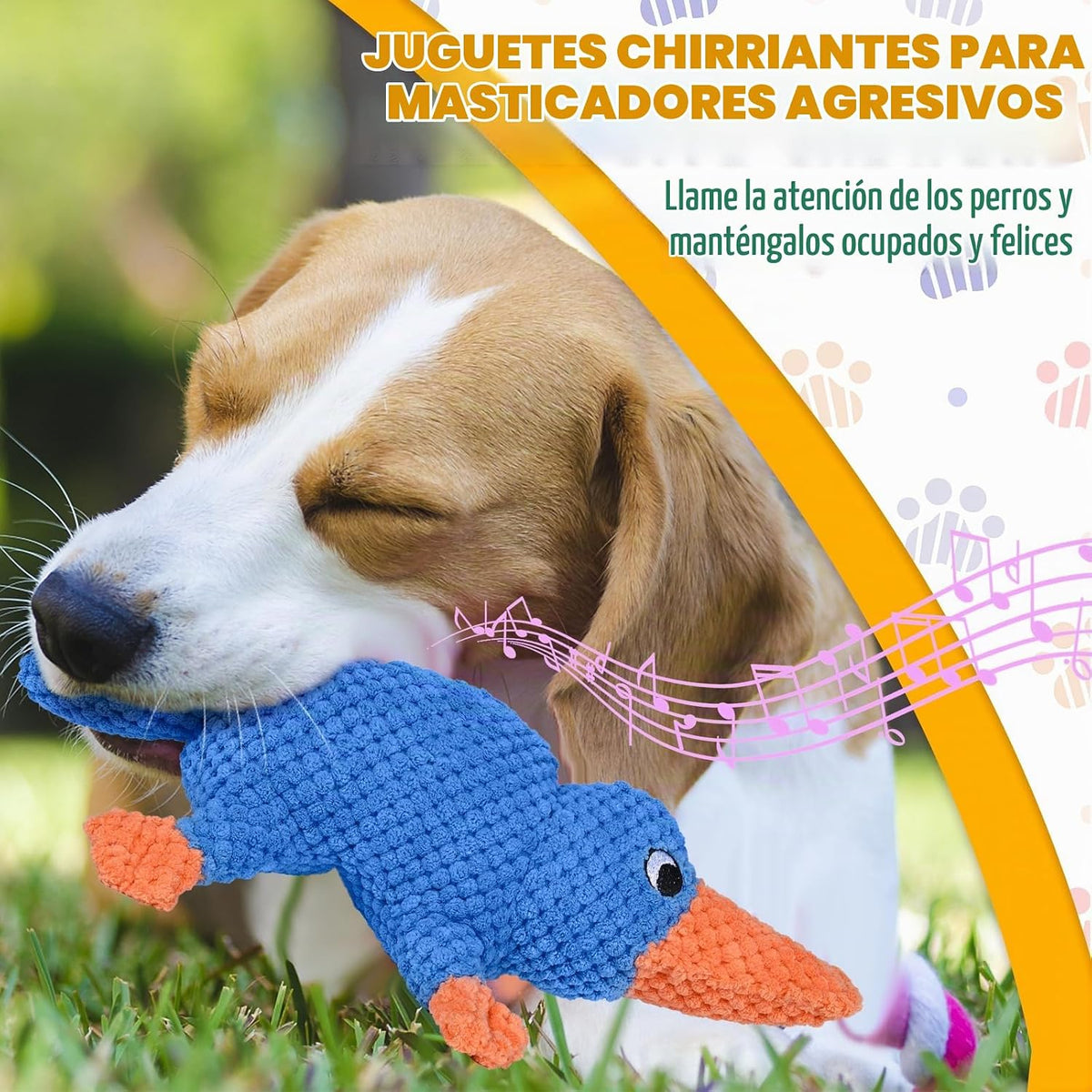 Vitscan Juguetes chirriantes para perros masticadores agresivos de...