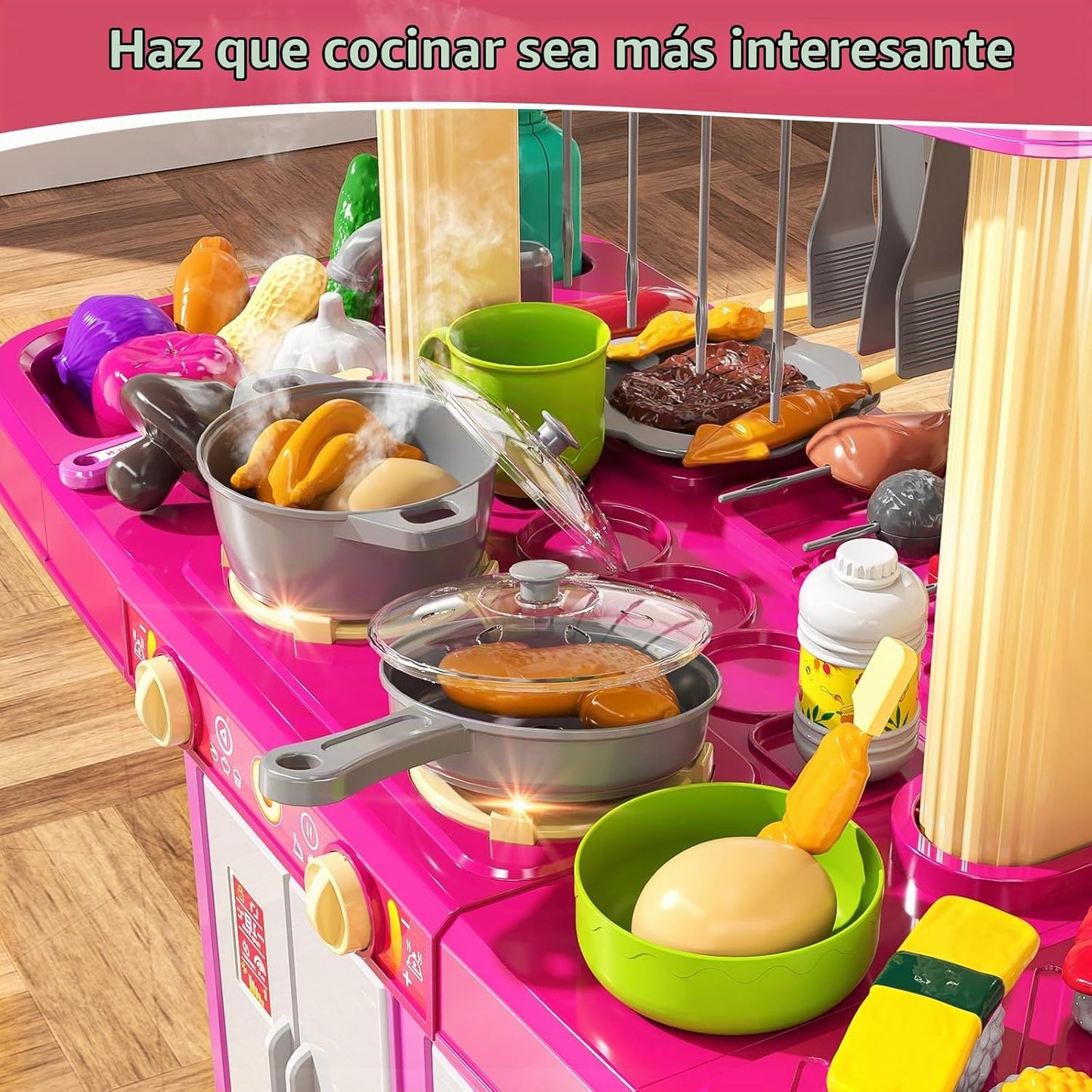 MSKOLER Juguetes de cocina de juego simulado para niños de 2-6 4-8...