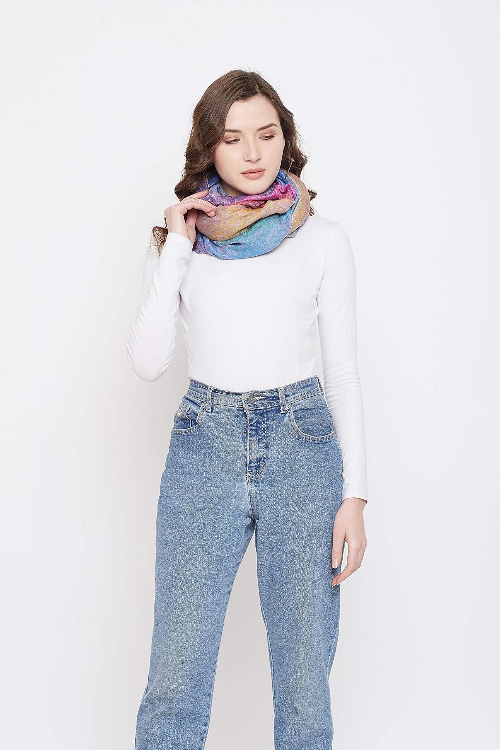 Good Times Fashion Bufanda de seda para mujer, chal de satén de lujo