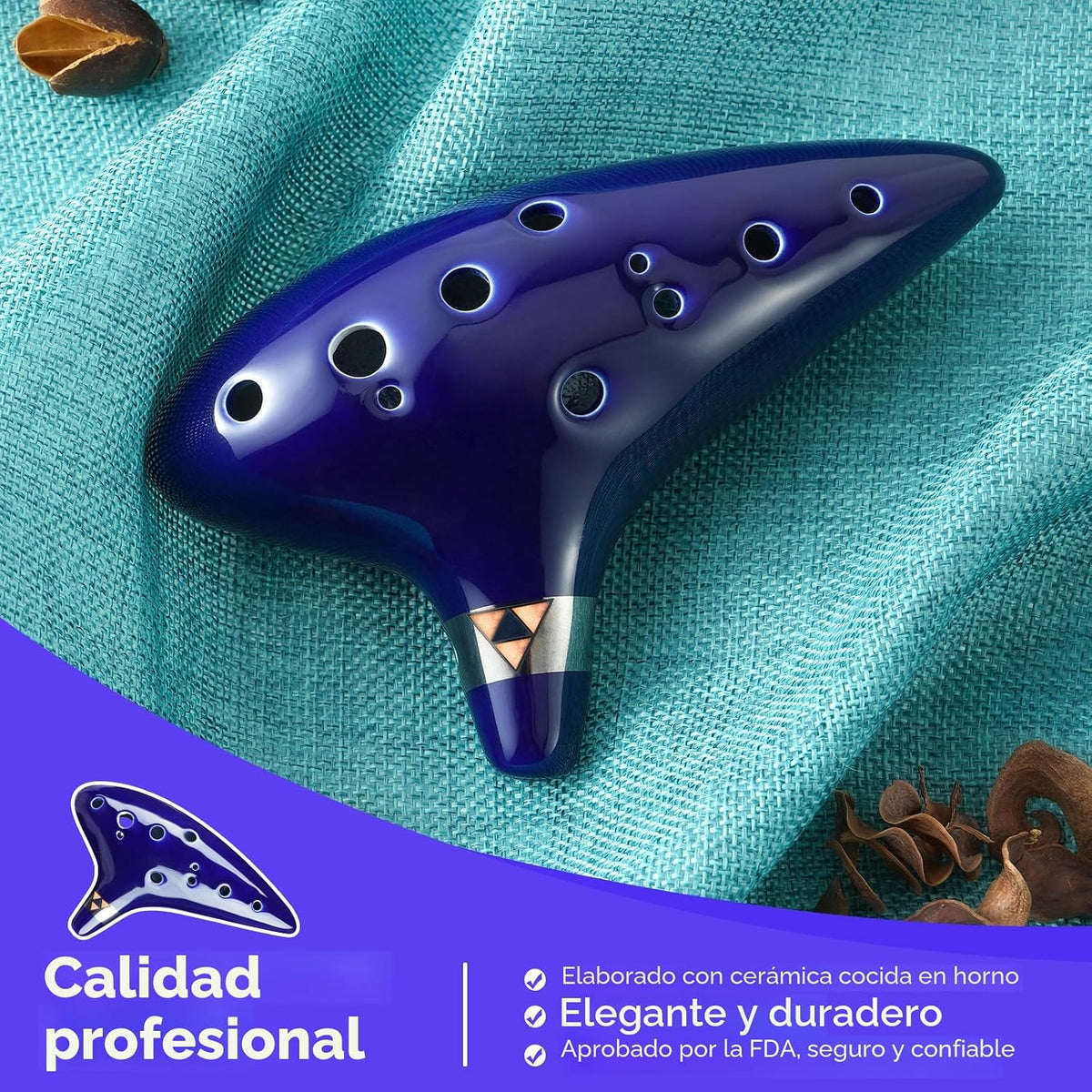 Ohuhu Zelda Ocarina con libro de canciones (canciones de la leyenda...