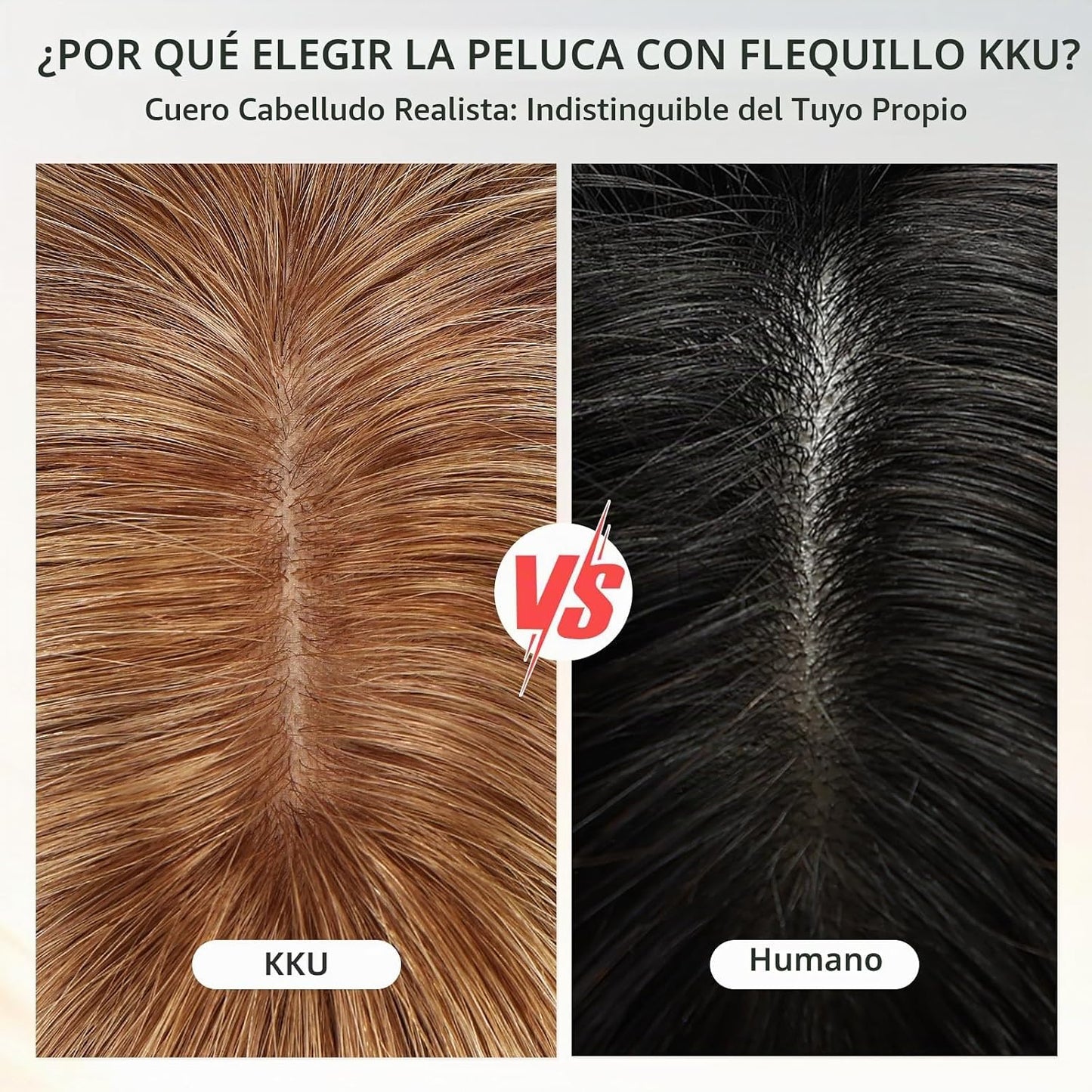 Wear but free KKU - Peluca de cabello humano de 16 pulgadas, peluca...