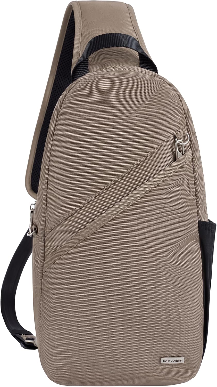 Travelon - Bolsa de hombro antirrobo clásica, Avellana