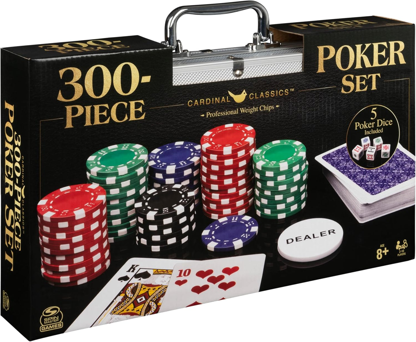 Spin Master Games, Cardinal Classics, juego de póquer de 300 piezas...