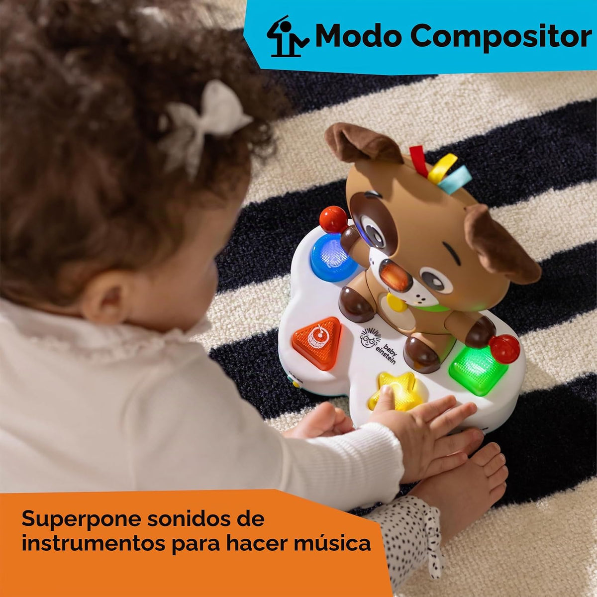 Baby Einstein Drum &amp; Learn Dean - Juguete de aprendizaje musica...