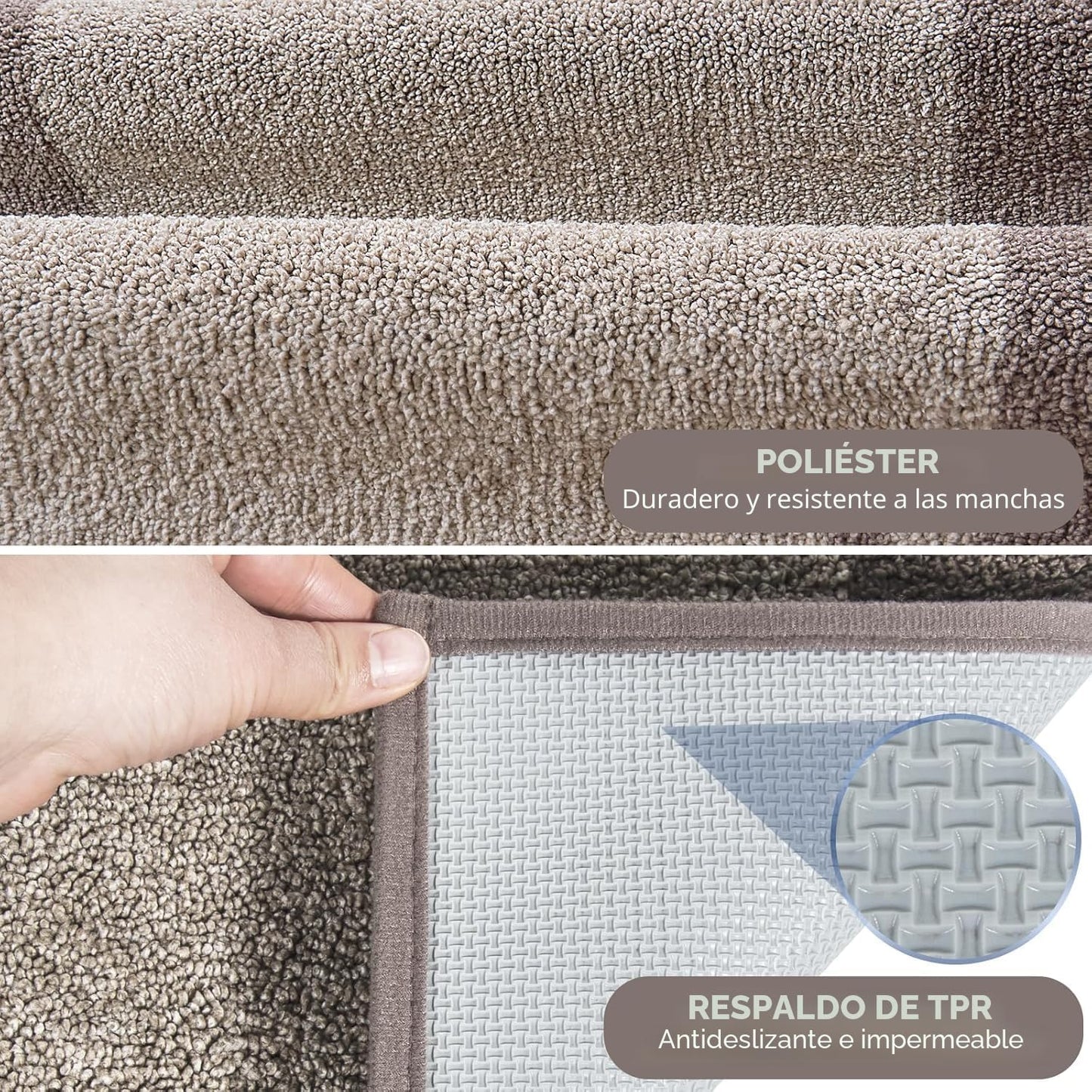 DOMUSTEX Alfombra de cocina lavable a máquina de 32 x 72 pulgadas,...