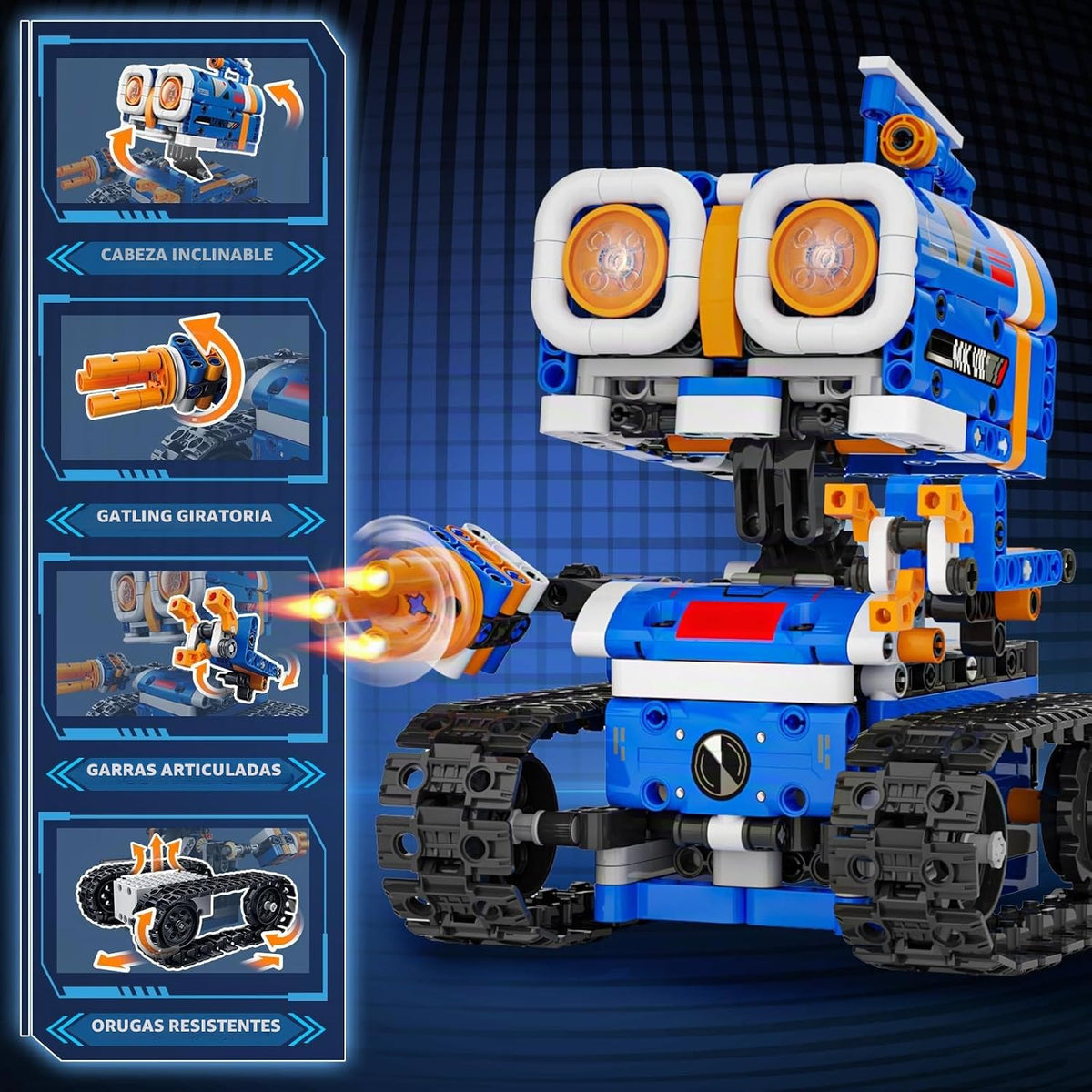 Demkia Kit de Construcción de Robot STEM 5 en 1, 560 PIEZAS APP\/Co...