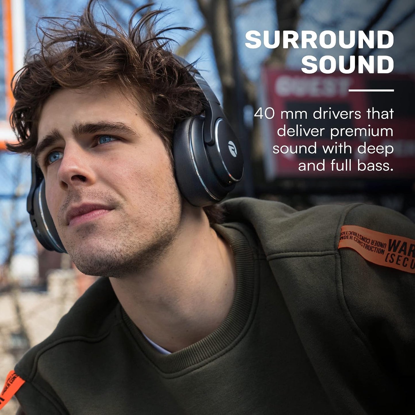Raycon Auriculares Inalámbricos Bluetooth Sobre la Oreja para Uso D...