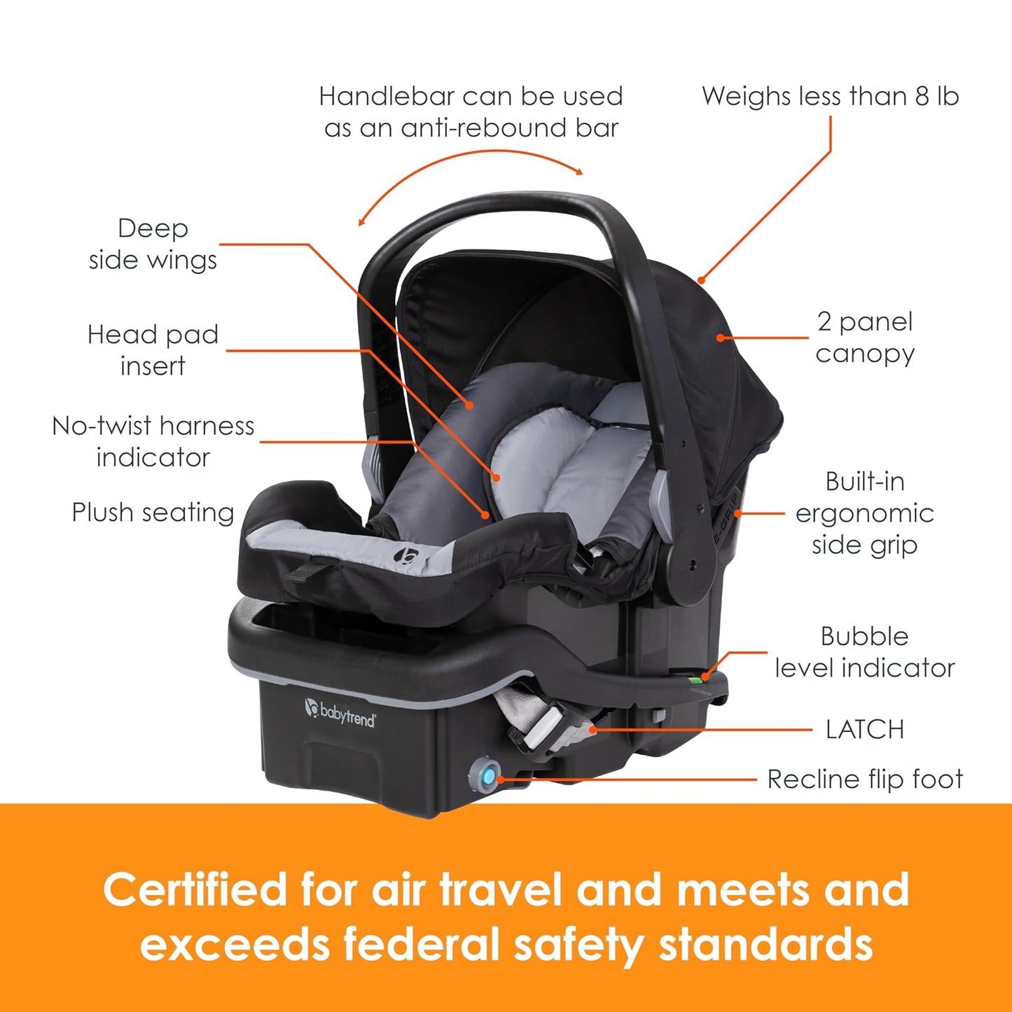 Baby Trend Morph - Sistema de viaje individual a doble con asiento...