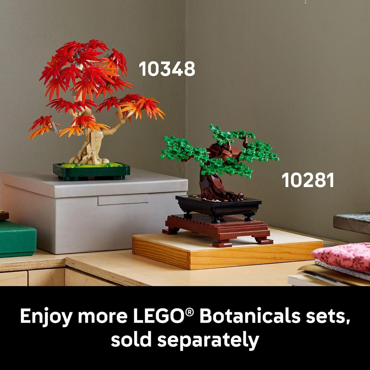 LEGO Botanicals 10348 - Kit de construcción de árbol bonsái de arce...