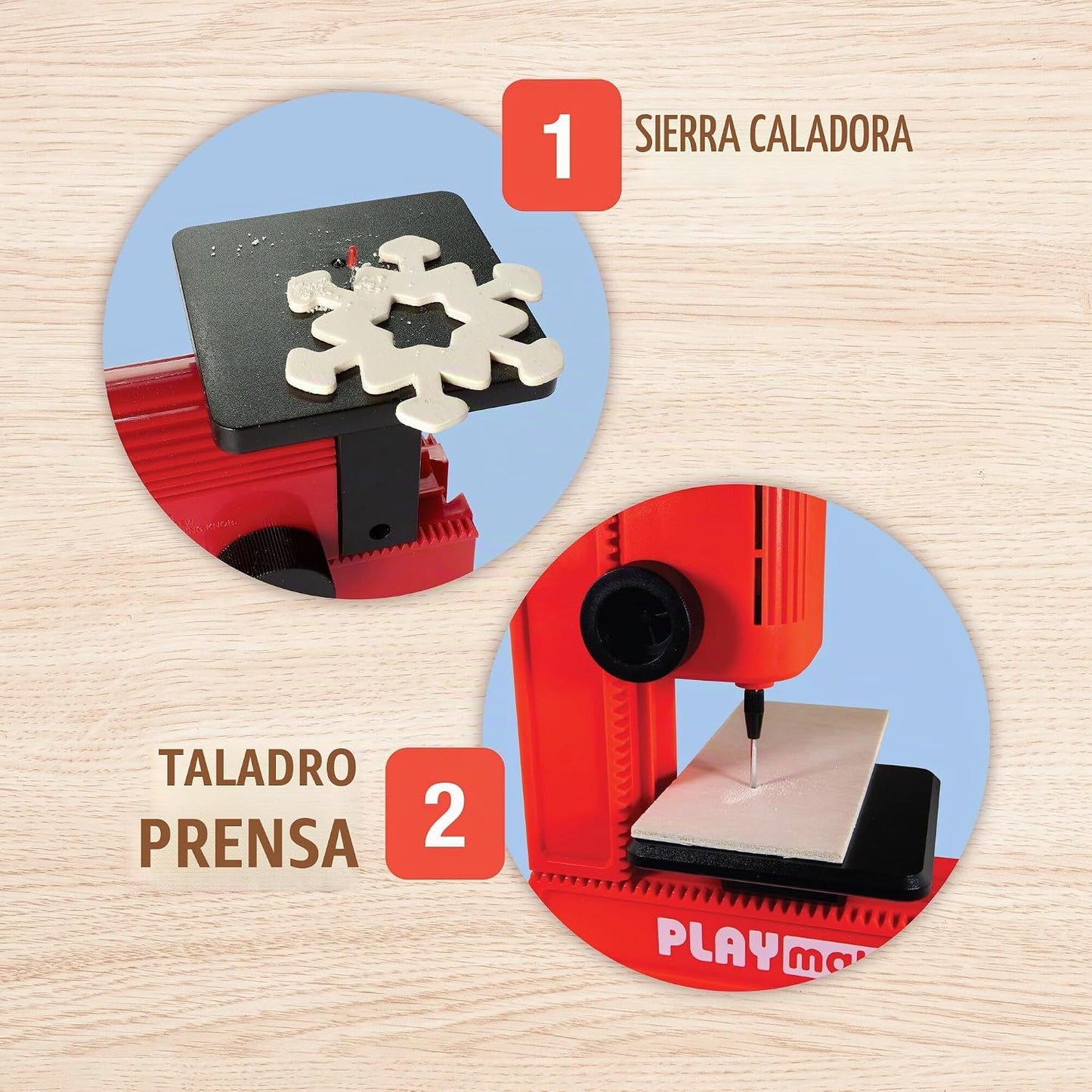 PLAYMAKE 4 en 1 taller creativo seguro para niños 5+ para madera y...