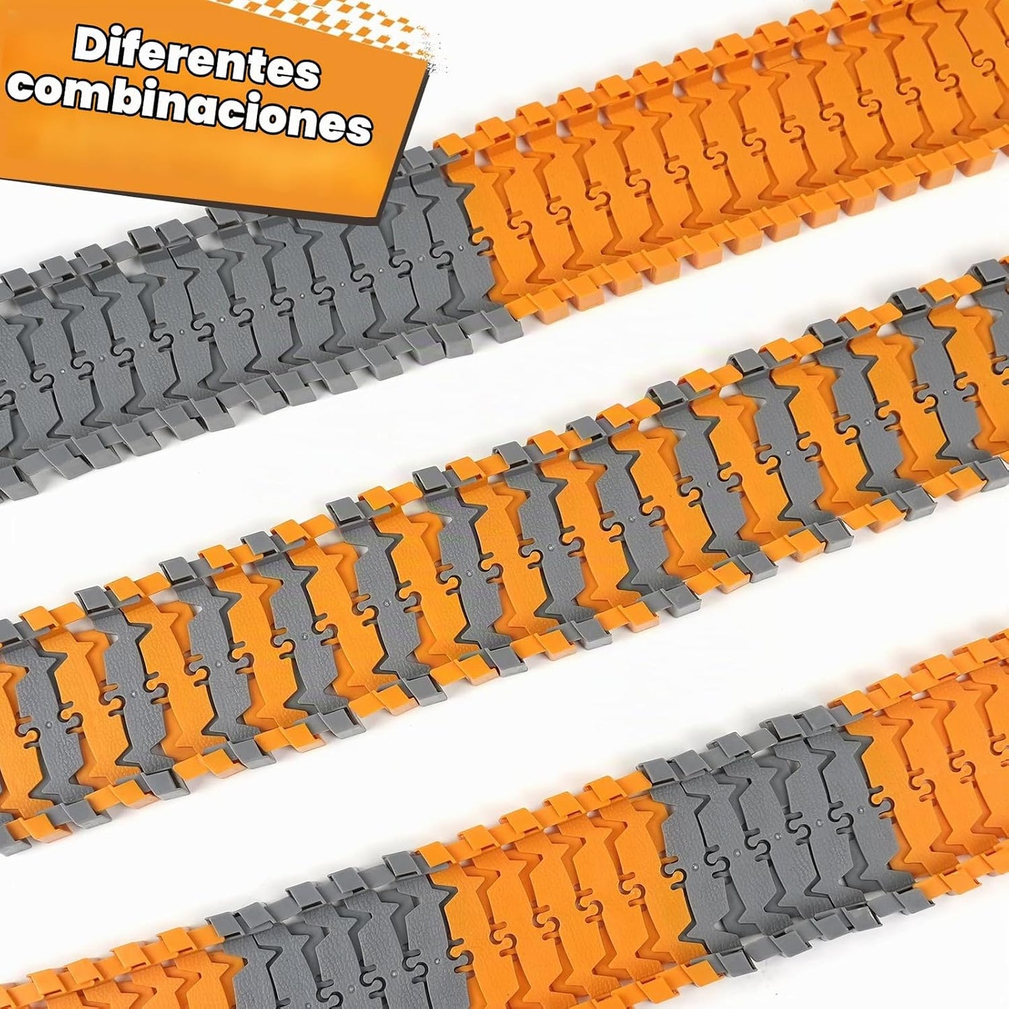 TGJH Kit de expansión de pista flexible de construcción de 100 piez...