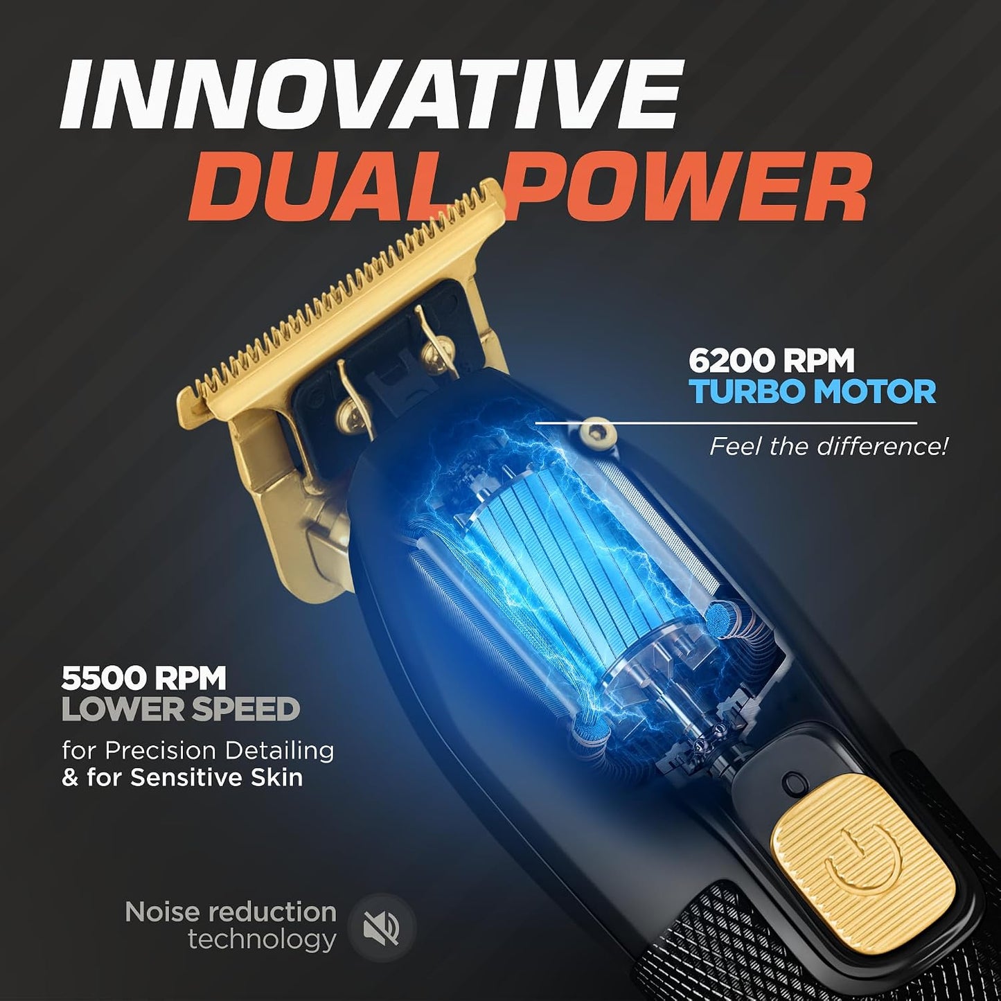 Fagaci Cortadores Profesionales de Pelo para Hombres Set Turbo Powe...