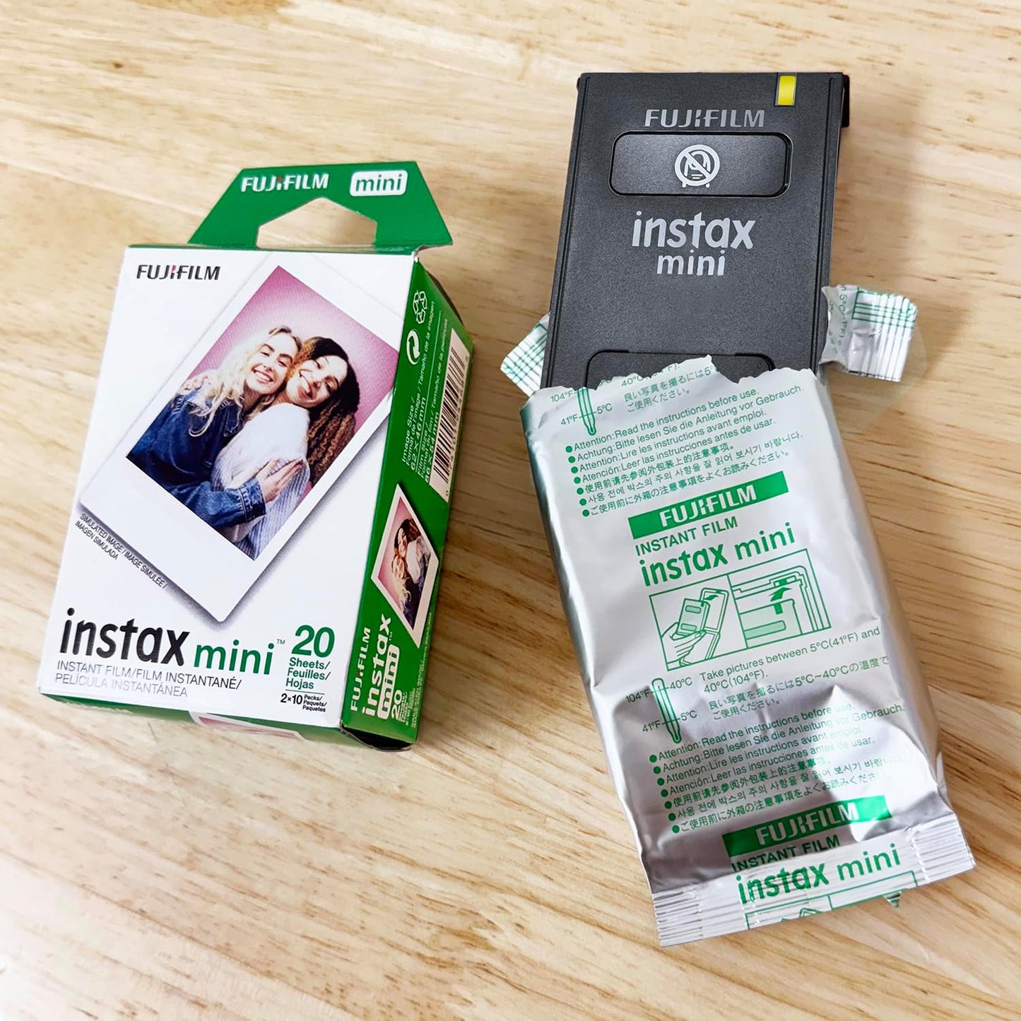 Fujifilm Instax Mini película instantánea (blanco) para cámaras Fuj...