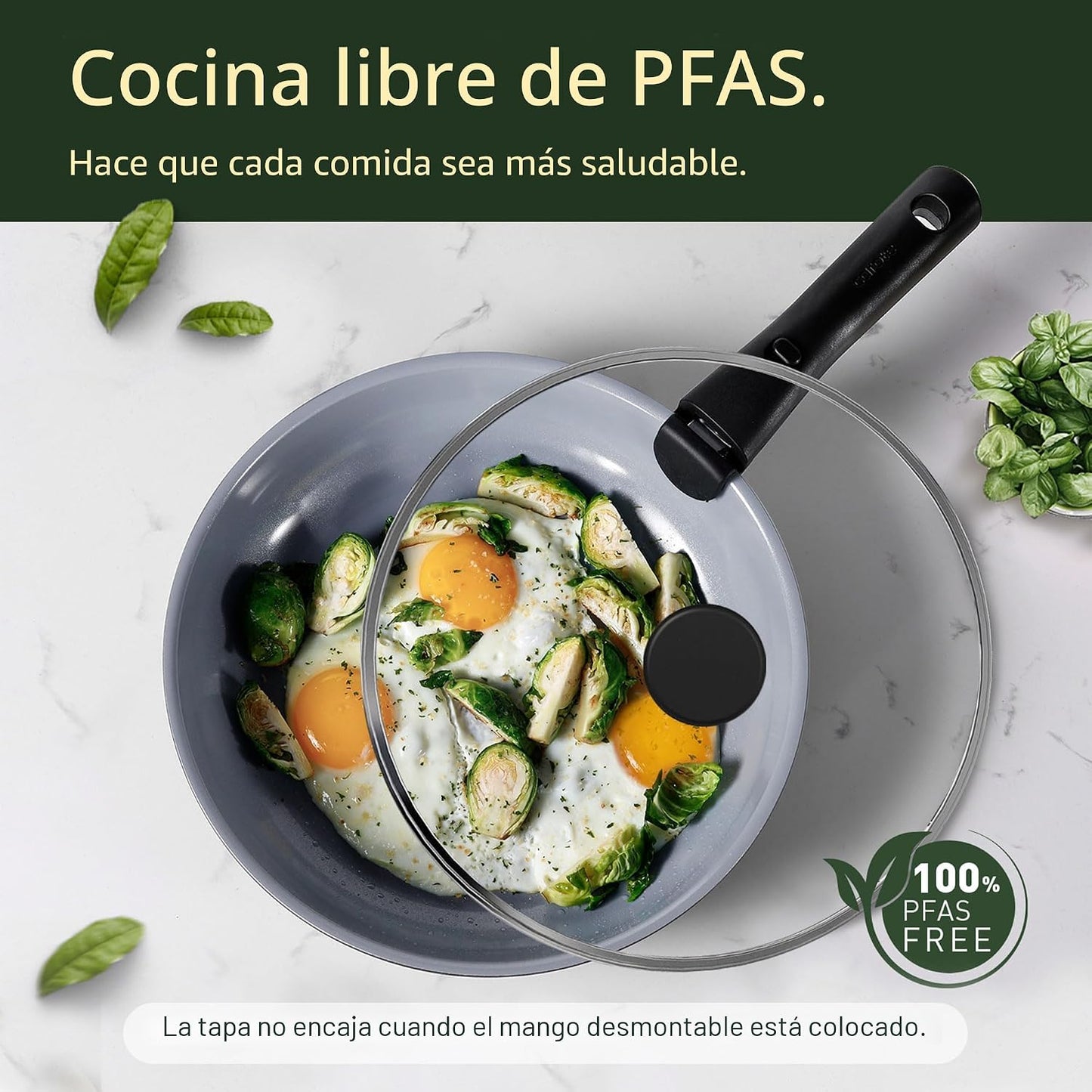 CAROTE 17 piezas de juegos de utensilios de cocina de cerámica, neg...