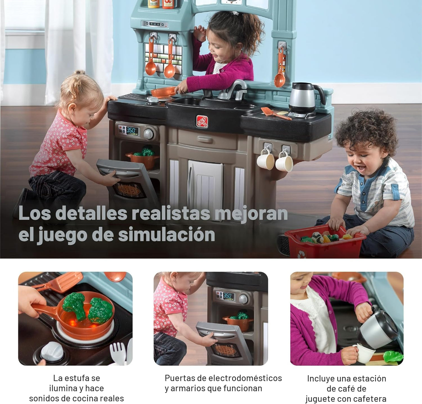 Step2 Best Chefs - Juego de cocina para niños, cocina para interior...