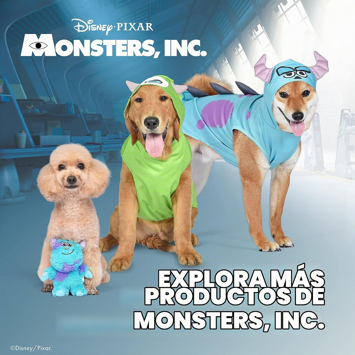Disney for Pets Pixar Monsters Inc Sulley - Juguete de peluche para...