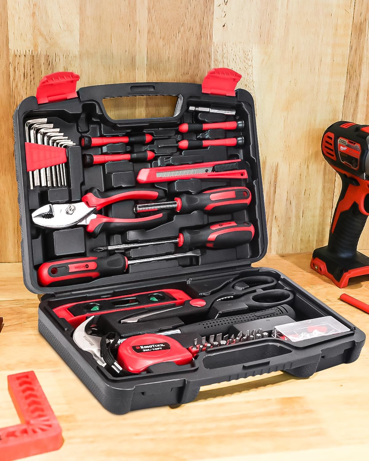 KingTool Kit de herramientas de reparación para el hogar - 149 piez...