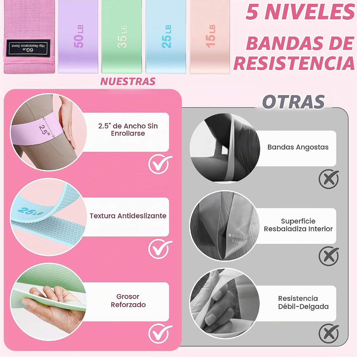 NANATI Kit de pilates, kit de entrenamiento de pilates en casa para...