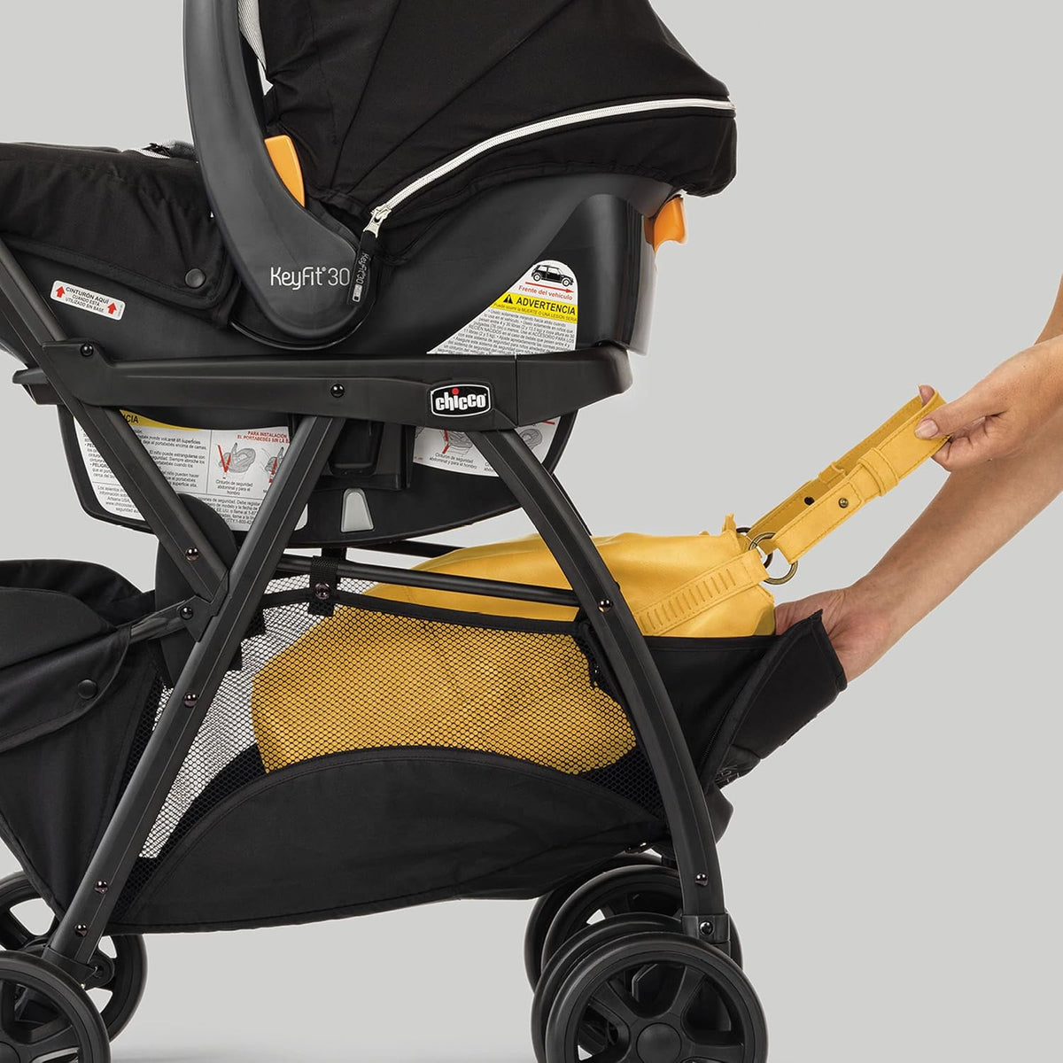 Chicco KeyFit Caddy - Marco para cochecito de bebé con mango ajusta...