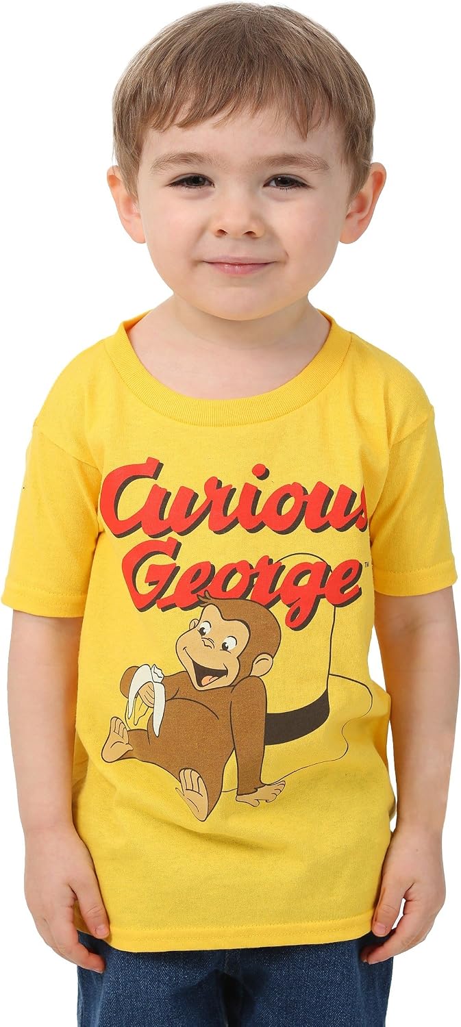 Curious George playera de manga corta para niños