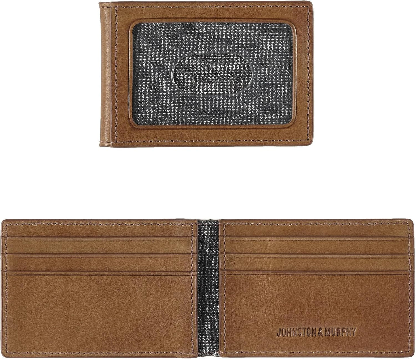 Johnston &amp; Murphy Rhodes Billetera 2 en 1 para hombre, color ma...