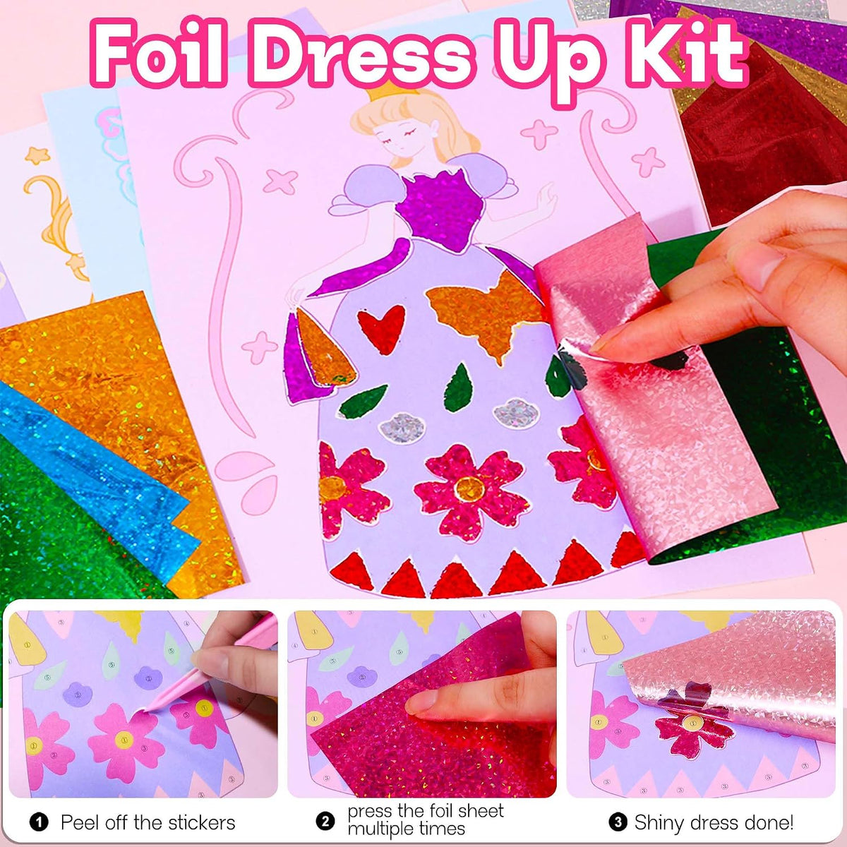iGetooy Juego de disfraces 4 en 1, maquillaje de princesa fantasía,...