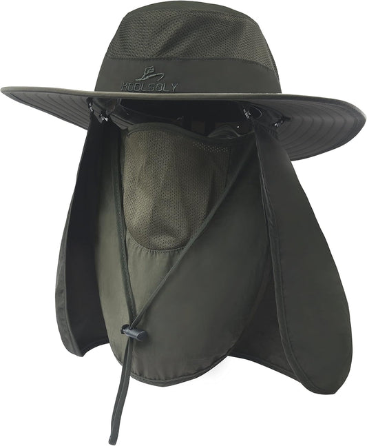 Sombrero de pesca, gorra para el sol con protección solar UPF 50+ y...