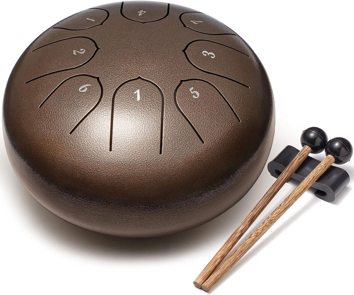 Lronbird - Tambor de lengüeta de acero de percusión, 8 notas de 6 p...