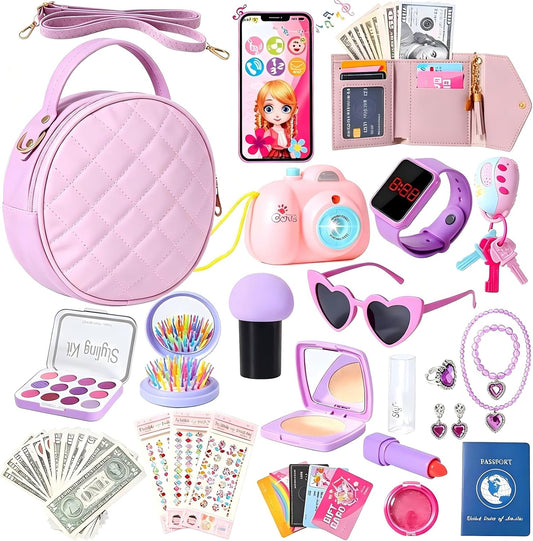 Kagenmi Bolsa de juego para niñas pequeñas, 39 piezas bolsa de niño...