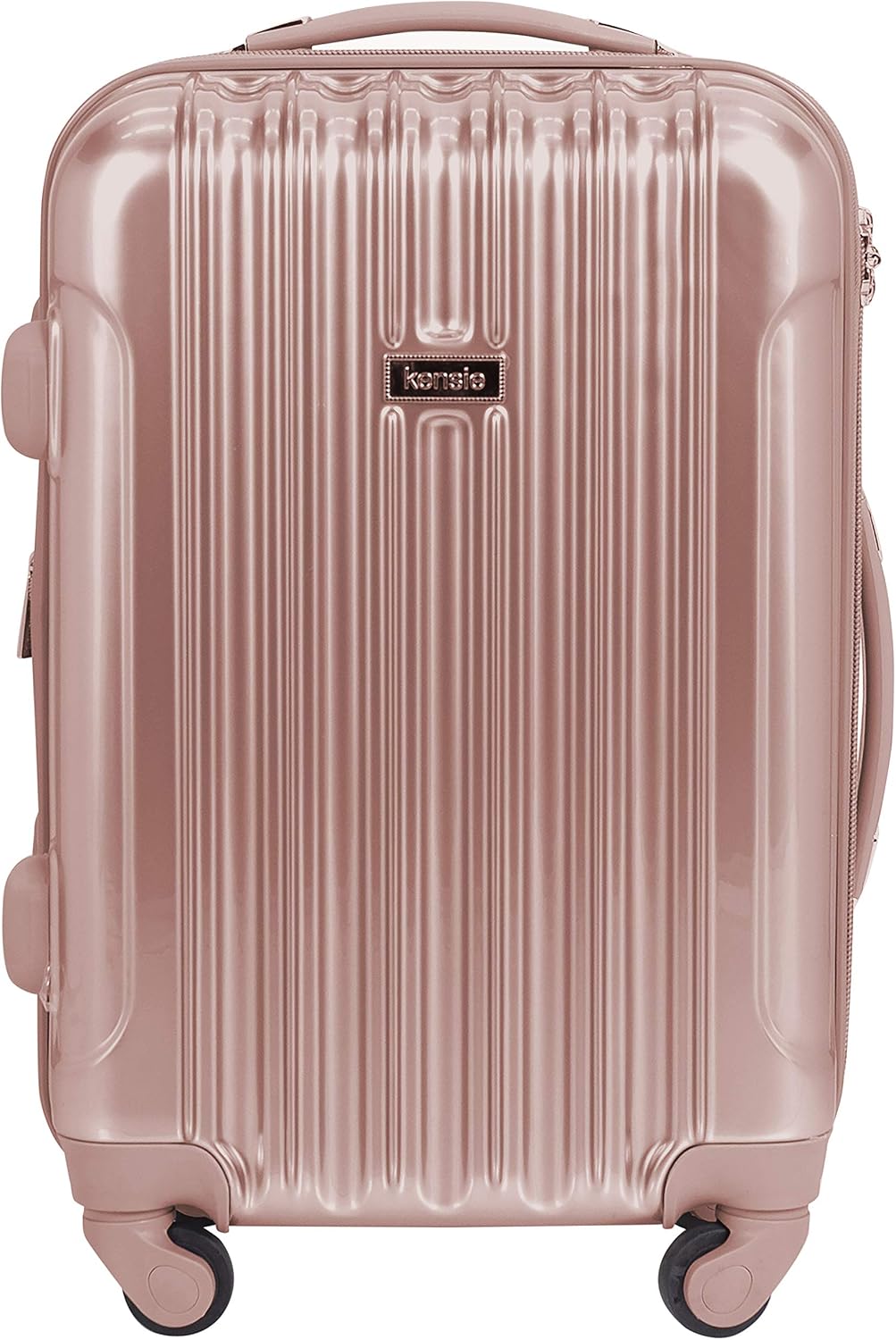 kensie Conjunto de equipaje Alma para mujer, Oro rosa, Maleta de ma...