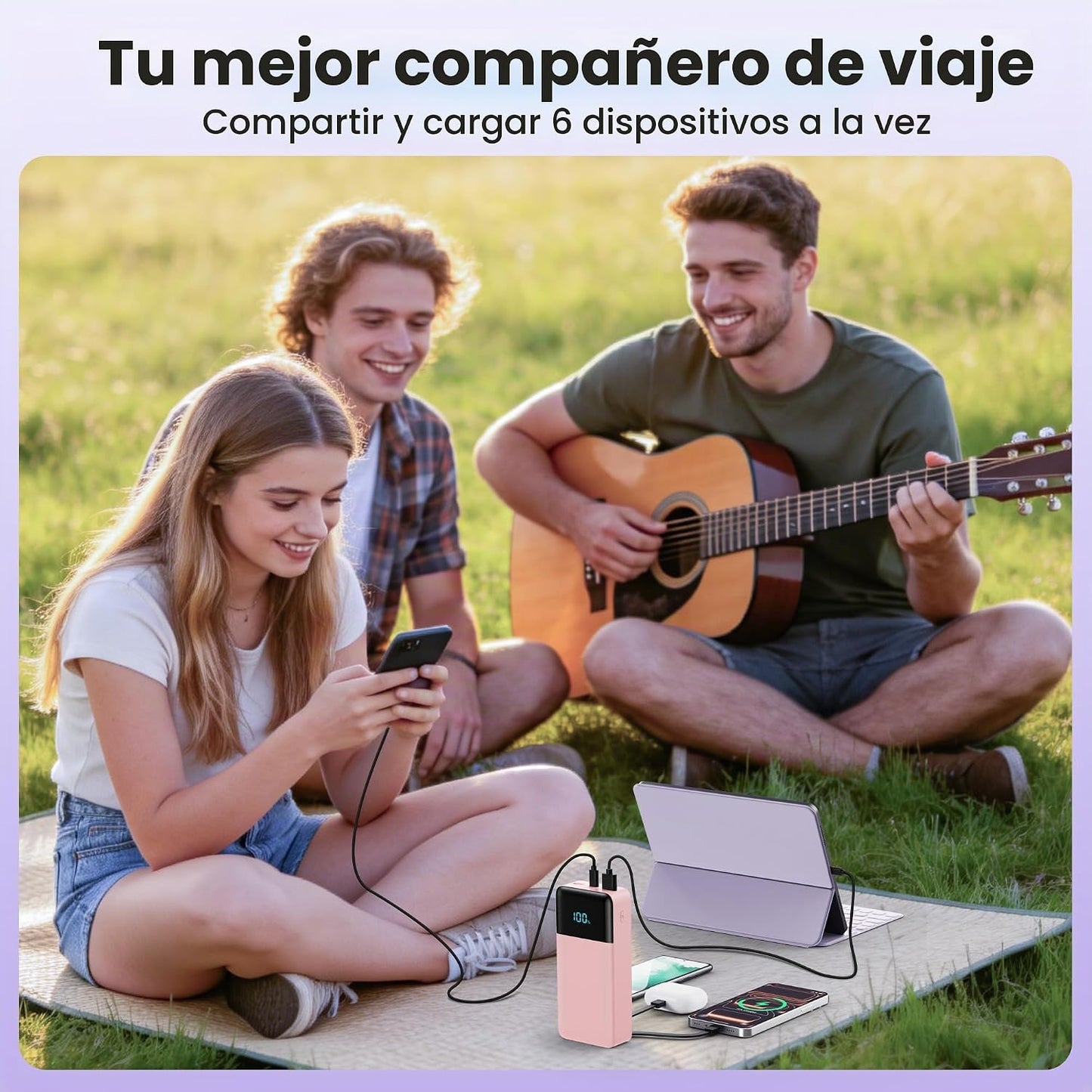 Cargador portátil de 50800 mAh, batería de carga rápida USB C de 25...