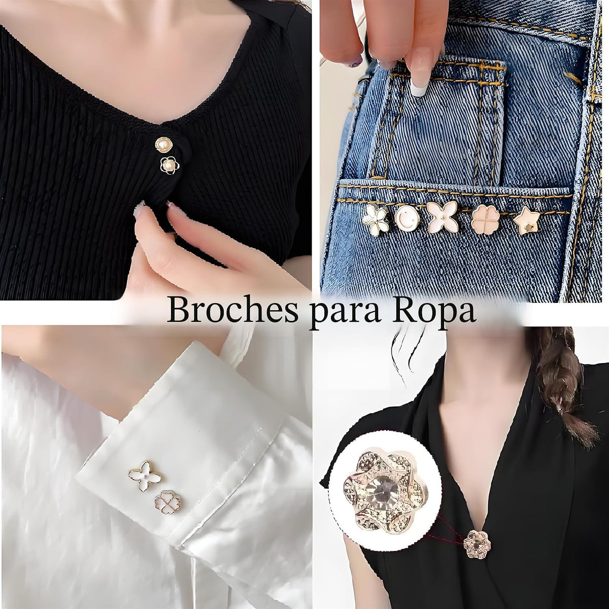 Kit de 72 dijes para calcetines Junk, broches y alfileres dorados p...