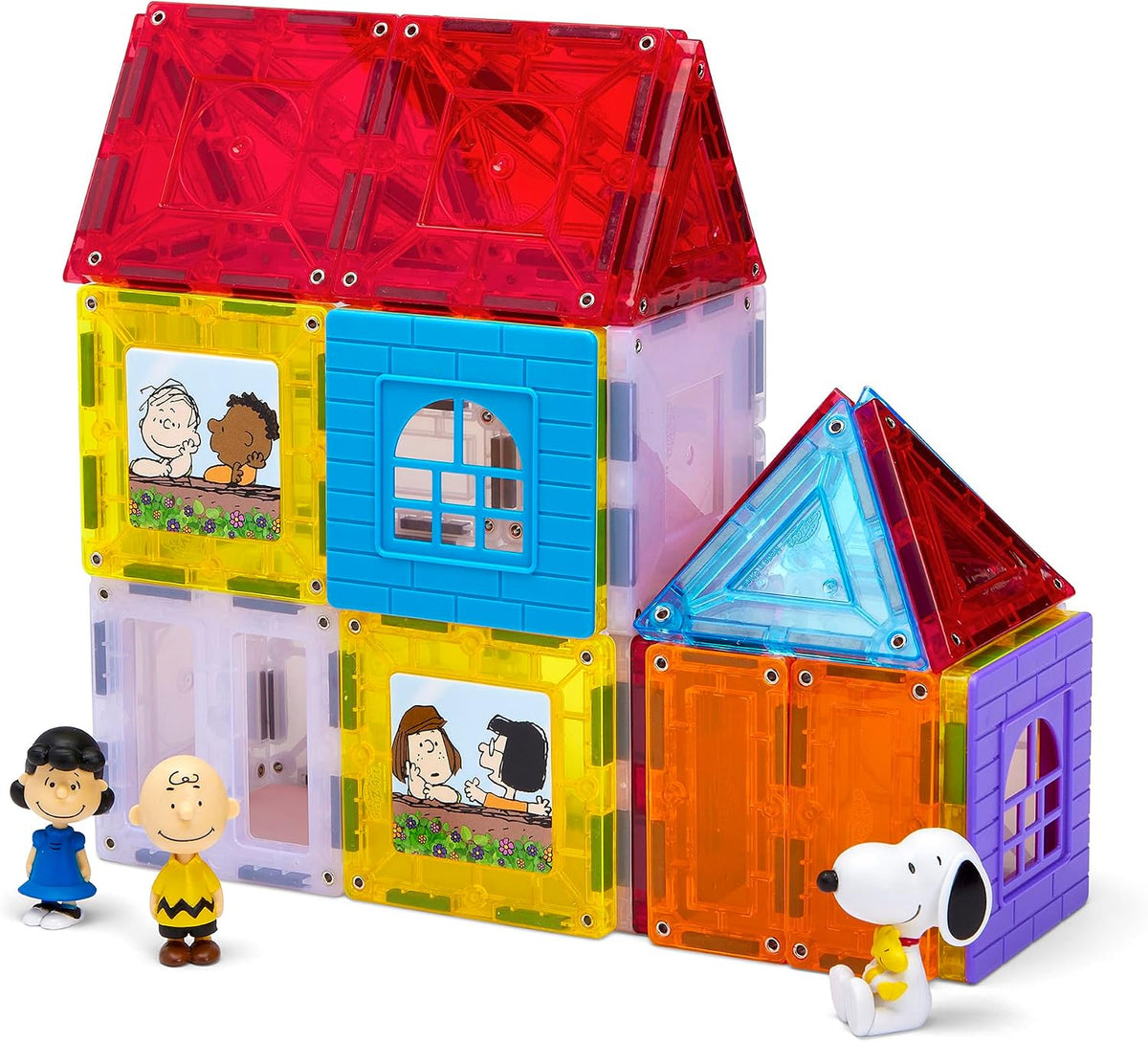 Magnetix 3D Peanuts Charlie Brown and Friends - Juego de azulejos m...